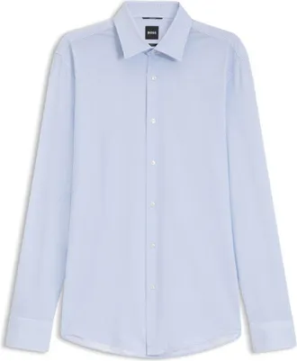 BOSS Slim-fit business shirt in stretch jersey