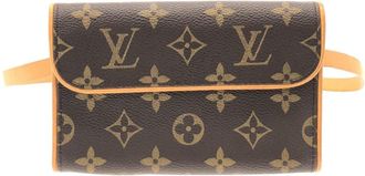 Louis Vuitton Marron Coated Canvas Fanny Pack Pochette (Pre-Owned)