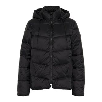 Kaffe Quilted Jacket with Hood and Pockets - female - Kaffe - Winter Jackets - Black - 2XL - Jackets