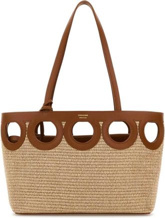 Ferragamo Raffia Shopping Bag