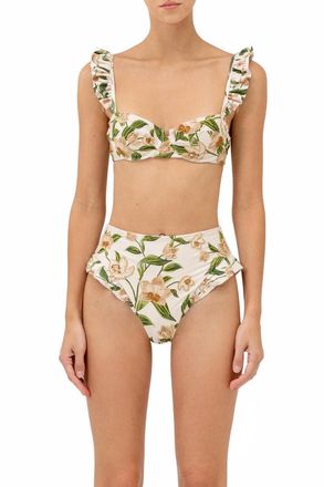 Agua Bendita Kiwi Orquidea Bikini Top In Multicolor