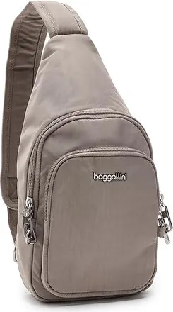 Baggallini Securtex Anti-Theft Daytripper Sling Cross Body Womens Handbags Moonrock, Nylon