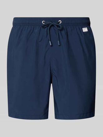 MC2 Saint Barth Badehose mit Logo-Print Modell Lighting Pantone in Marine, Gr&ouml;&szlig;e XXL