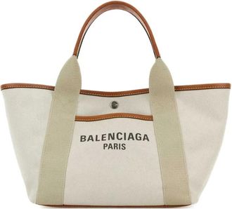 Balenciaga Borsa tote Biarritz piccola - Toni neutri