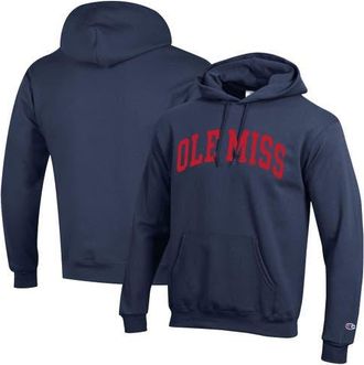 Champion Mens Champion Navy Ole Miss Rebels Basic Arch Fleece Pullover Hoodie at Nordstrom, Size Xx-Large