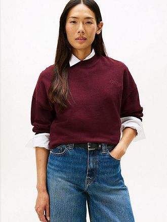 Tommy Hilfiger Sudadera de corte amplio con logo bordado