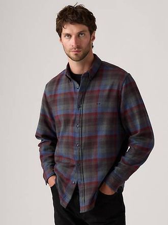 Levi's Authentic Button Down Shirt - Mens - XL - Multi Colour / Bennett Plaid Navy Blazer