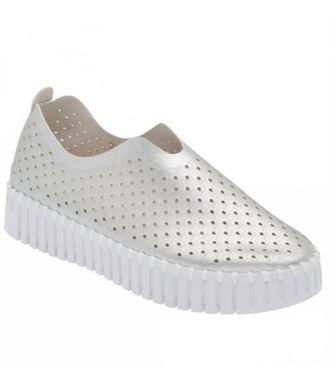 Ilse Jacobsen Womens Tulip Sneaker In Silver