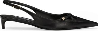 Dolce & Gabbana Zwarte DNA Loafer met Gouden Logo - Dames - Pumps - Zwart - 36 EU - Schoenen