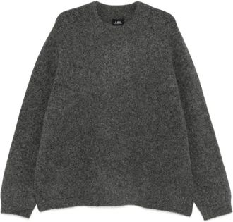 A.P.C. A.p.c., Truien & Vesten, Heren, Grijs, 2Xl, Trui met ronde hals