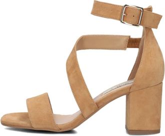 Notre-V Sandalen met hoge hak - Dames - Sandalen met hakken - Bruin - 42 EU - Leer - Schoenen