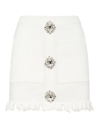 Philipp Plein Gebreide Korte Rok Monogram