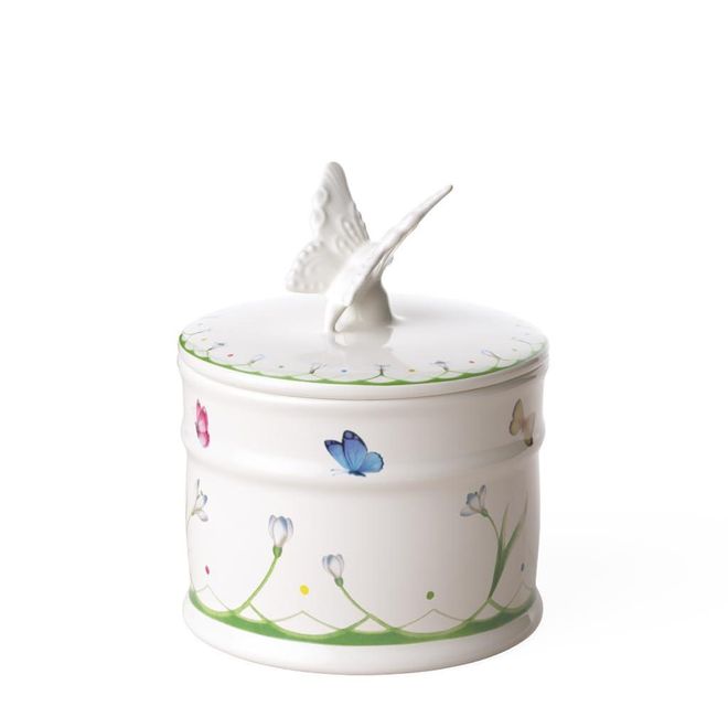 Villeroy & Boch Colourful Spring Dose Klein, Gebäckdose Mit Deckel, Plätzchendose Keramik, Keksdose Mit Deckel Weiß, Porzellandose Mit Deckel Klein, Ostern Vorratsdos ab 44,90 €