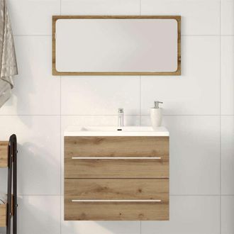 vidaXL Vidaxl - Bathroom Sink Cabinet Artisan Oak 60x38.5x48 cm Engineered Wood