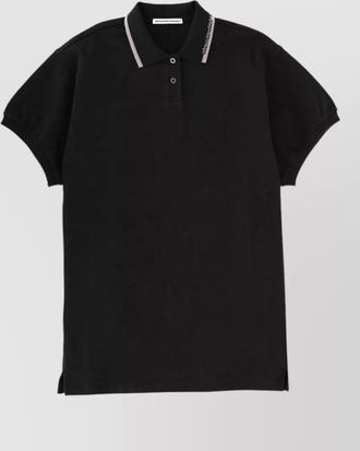 Alexander Wang cotton oversized polo mini dress