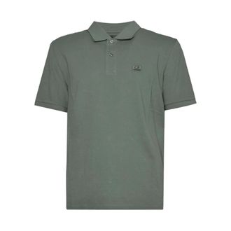 C.P. Company Polo Shirts, male, Green, Size: 2XL Stretch Piqu&eacute; Polo Shirt