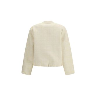 Gucci Womens Beige Cotton Bomber Clothing
