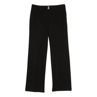 Twinset Viscose Broek Set - Dames - Vrijetijds broeken - Zwart - 2XL - Broeken