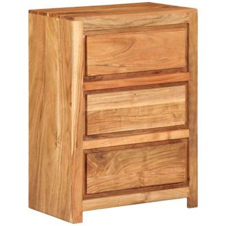 vidaXL C&oacute;moda De Madera Maciza De Acacia 55x33x75 Cm Vidaxl