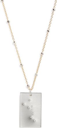 Set & Stones Zodiac Constellation Pendant Necklace in Silver - Taurus at Nordstrom