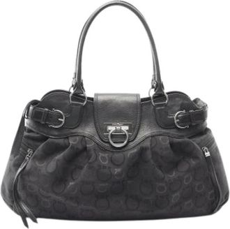 Ferragamo Pre-owned Handbags, female, Black, Size: ONE SIZE Pre-owned Tote Bag