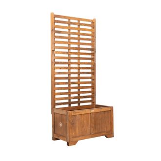 OEM Maceta P&eacute;rgola Vintage 80x42x180 Cm - Maceta De Madera Con Escalera Para Balc&oacute;n, Terraza, Jard&iacute;n, 120 L - P&eacute;rgola De Madera Para Plantas Trepadoras, H