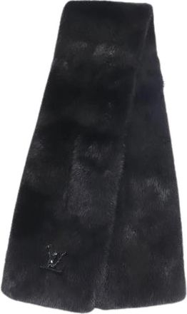 Louis Vuitton Pre-owned Ahead Mink Fur Scarf - Dames - Vintage Accessoires - Zwart - ONE Size - Vintage