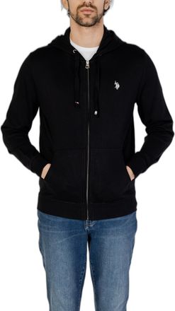 U.S.Polo Association Hooded Zip Sweatshirt with Long Sleeves