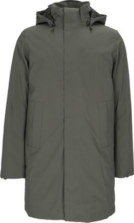 K-Way Mid-Length Bonded Padded Jacket With High Collar And Hood