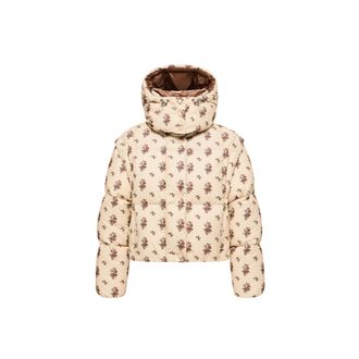 Moncler Moncler Torcol Hooded 2-in-1 Down Jacket, Women, Beige, Size: 0