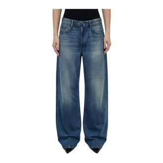 Liu Jo Cinta Rovesciata Zip Dea - female - Liu Jo - Wide Jeans - Blue - W25 - Jeans