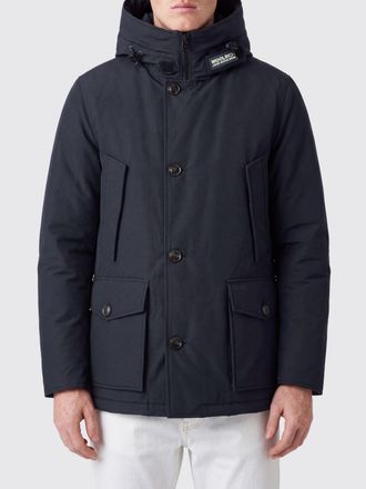 Woolrich Parka Anorak in misto cotone con cappuccio imbottito