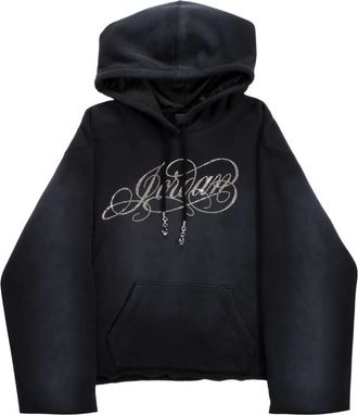 Nike Jordan Felpa crop con cappuccio - Nero