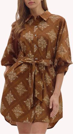 Entro Millie Dress In Brown