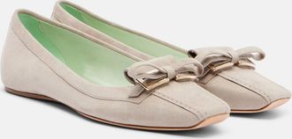 Roger Vivier Trompette suede ballet flats