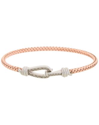 Meshmerise 18K Rose Gold Vermeil 0.12 ct. tw. Diamond Mesh Bangle
