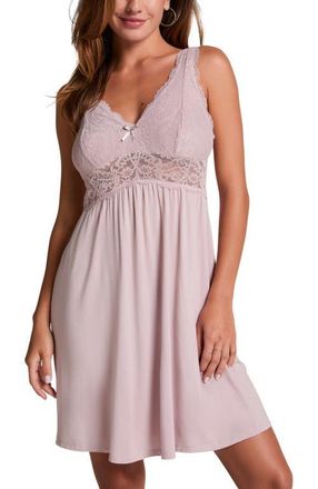 Hunkem&ouml;ller Nora Lace Slip Dress in Pink at Nordstrom, Size Xx-Large