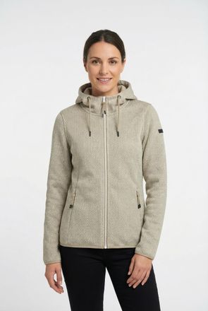 Icepeak Fleecejacke ICEPEAK ADRIAN, Damen, Gr. XXL, cement, Obermaterial: 100% Polyester, Jacken Fleecejacke