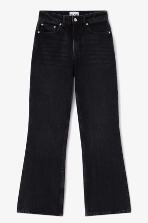 Ganni Black Betzy Jeans - Size 24W/33L Organic Cotton