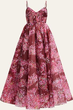 Aje Fortuna Floral Sleeveless Maxi Dress