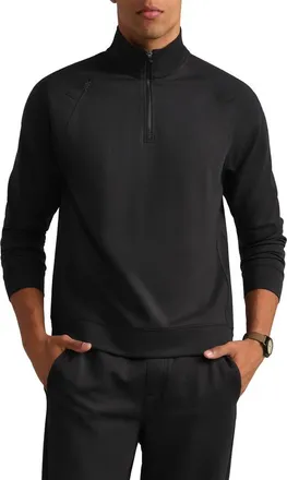 Rhone Dreamstate Quarter Zip Pullover in Pure Black at Nordstrom, Size Xx-Large