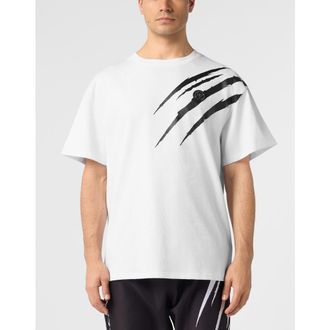Plein Sport Regular T-Shirt Scratch Men in White at Nordstrom, Size Xxx-Large Eu