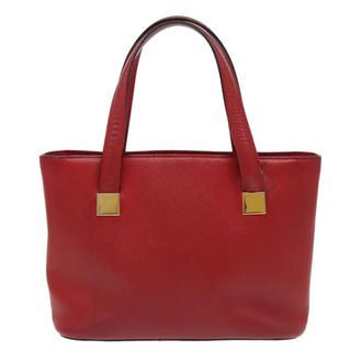 Celine Handbag Leather Red Leather Handbag (Pre-Owned)