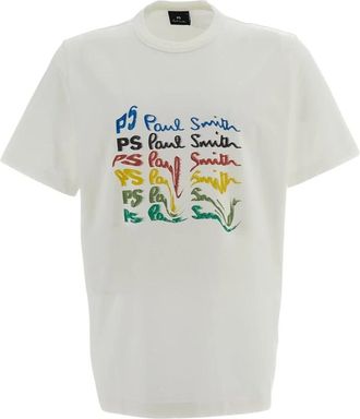 Paul Smith T-shirt con logo regular fit - - Tops - Uomo - Bianco - L