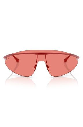 Jimmy Choo London x Ferrari 140mm Wraparound Sunglasses in Red /Red at Nordstrom
