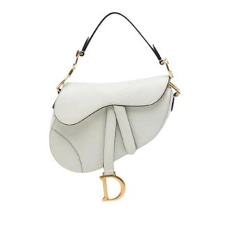 Dior Pre-owned Saddle Schoudertas - Dames - Pre-owned - Wit - Maat: ONE Size Leer