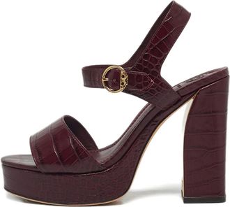 Tory Burch Sandali goffrati - Rosso