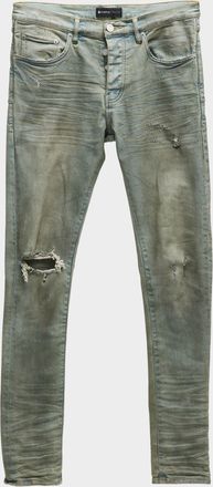 Purple Men & apos;s P001 Light Dirty Wax Skinny Jeans
