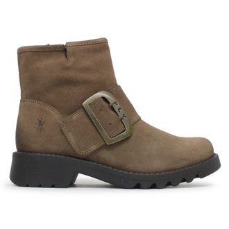 FLY London RILY991FLY Oil Suede Womens Ankle Boots - Taupe - Size:UK 5
