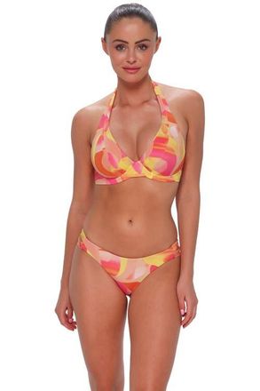 Sunsets Muse Halter Bikini Swimsuit Top - DD Cup in Dreamsicle Crepe at Nordstrom, Size 32